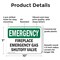 Signmission Fireplace Gas Shutoff Valve Emergency Sign, Plastic, 10in W x 7in L, 2PK OS-2PACK-EM-P-710-L-10365 - alternate 3